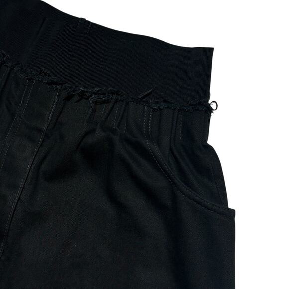 Gathered elastic cinch waist baggy denim - Picture 3 of 6